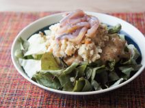 卯の花納豆ゆずイカの塩辛サラダ