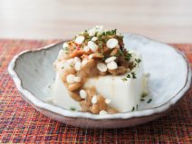 あおさ天かす旨辛なめたけ納豆冷奴