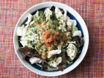 あおさもろみ納豆ささみイタリアンサラダ