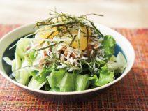 海苔じゃこ数の子納豆イタリアンサラダ