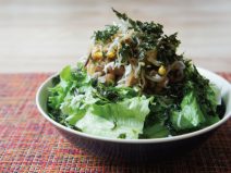 韓国のりナムルじゃこ納豆サラダ