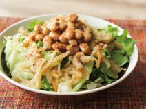 切干大根たらこ納豆サラダ