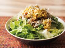 胡麻じゃこ納豆かぼちゃサラダ