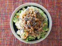 塩昆布納豆切干し大根サラダ