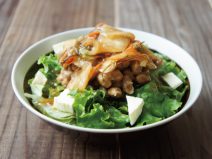 チーズ松前浅漬け納豆オニオンサラダ