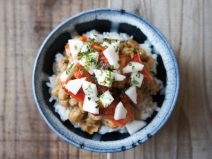 あおさかぶタコキムチ納豆麦ごはん