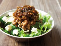 たらこ昆布納豆モッツアレラチーズサラダ