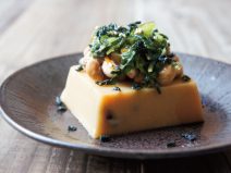 野沢菜こんぶワカメ納豆きなこ胡麻豆腐