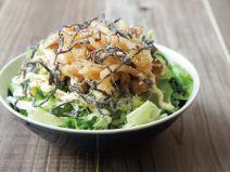 塩昆布マヨ納豆切干し大根サラダ