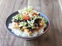 昆布明太子ねぎレモン納豆麦ごはん