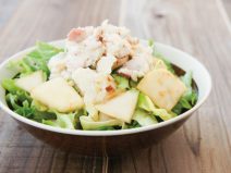 ベーコンポテト納豆カブサラダ